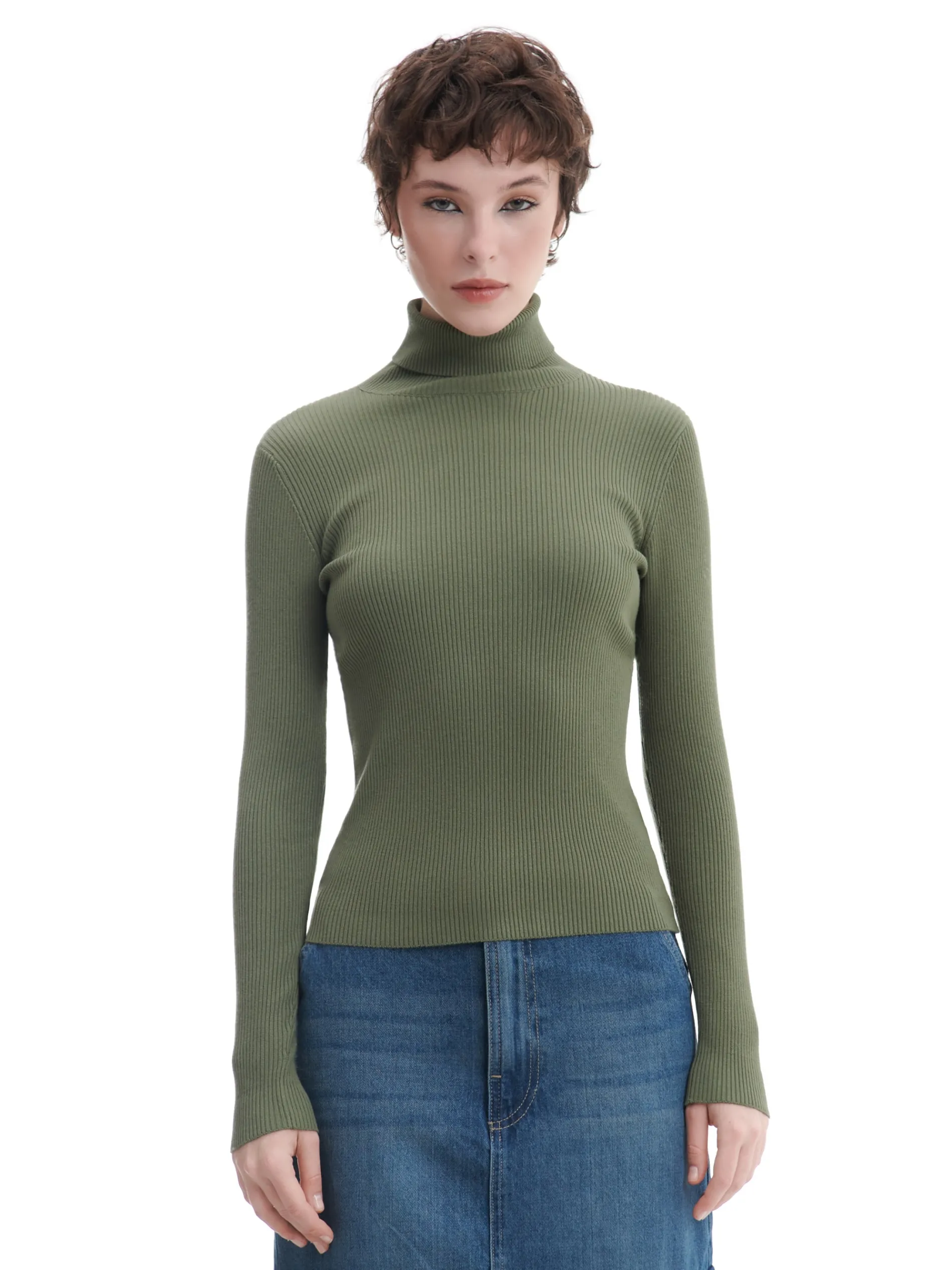 Cropp Swetry*Ciemno sweter z półgolfem