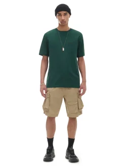 Cropp Koszulki*Ciemno T-shirt z haftem