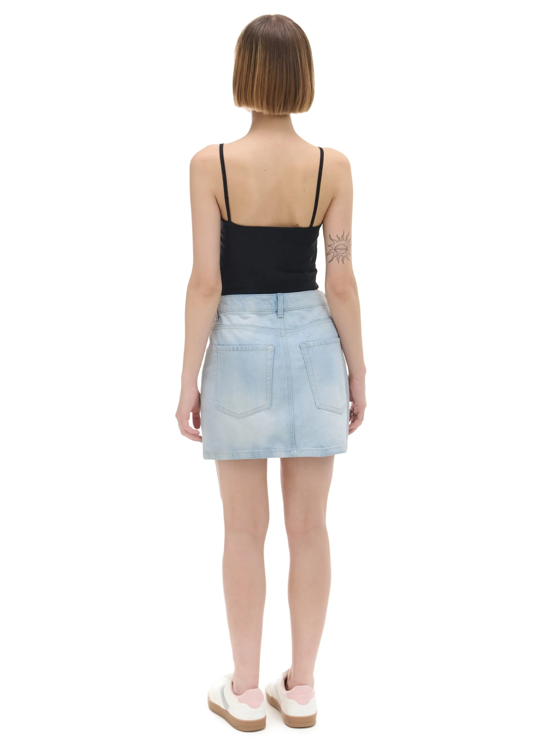 Cropp Spódnice*Cieniowana jasna jeansowa spódnica