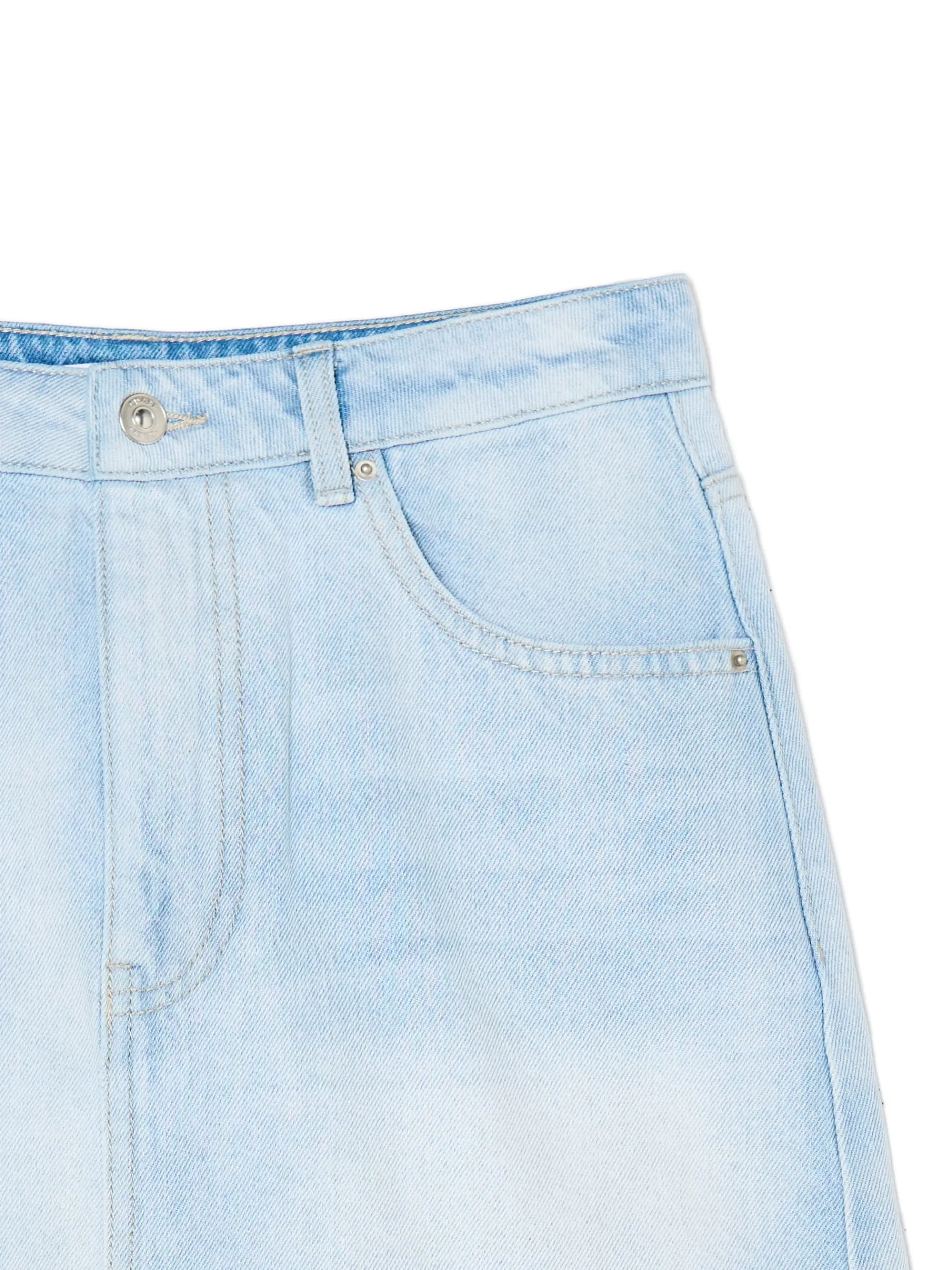 Cropp Spódnice*Cieniowana jasna jeansowa spódnica