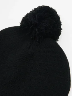 Cropp Czapki*Ciepła czarna czapka z pomponem