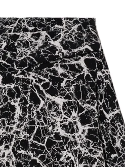 Cropp Bluzy*Czarna bluza hoodie z nadrukiem all over