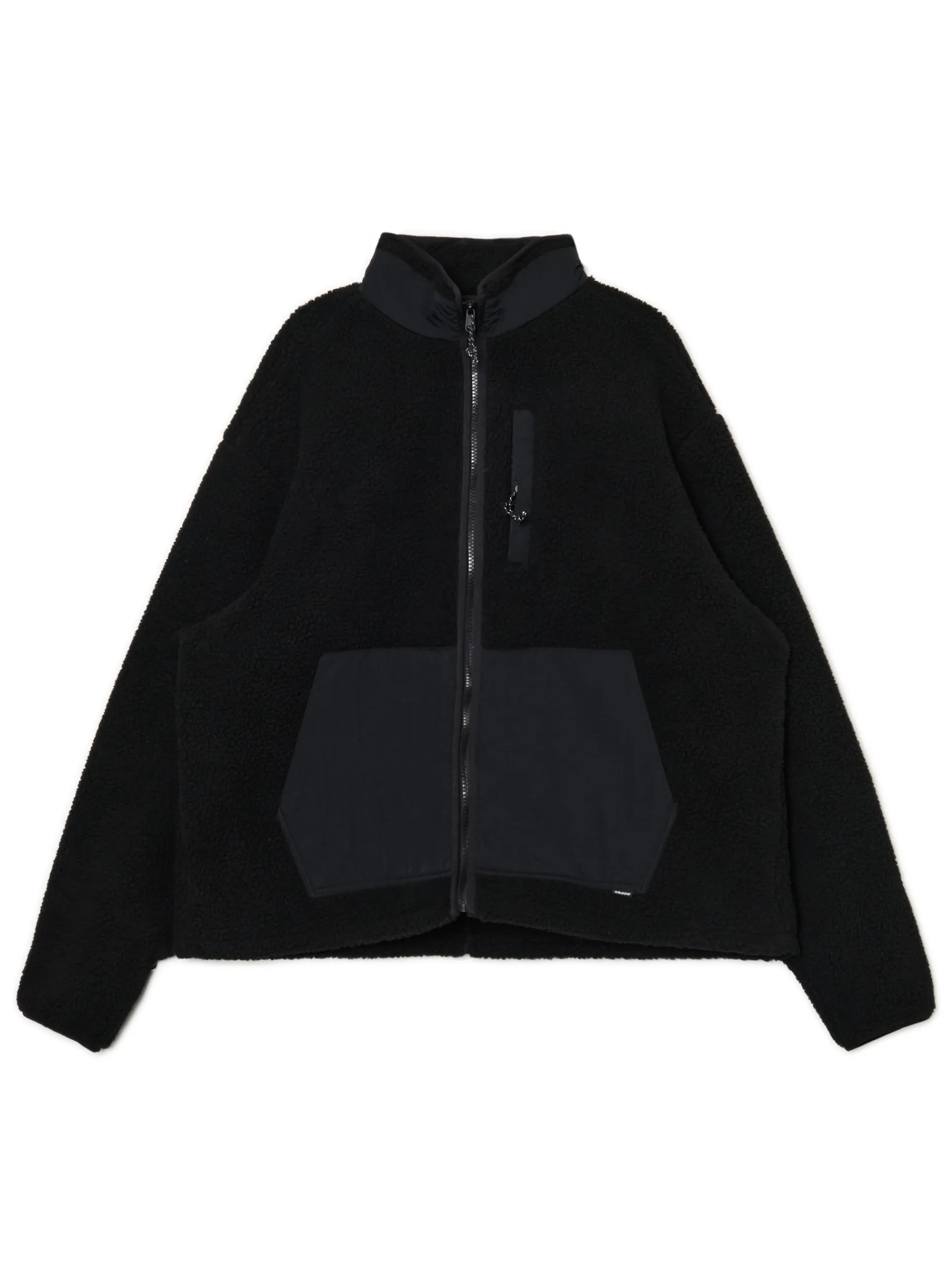 Cropp Bluzy*Czarna bluza sherpa