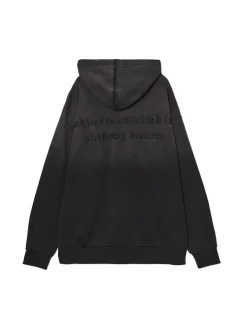 Cropp Bluzy*Czarna bluza z kapturem