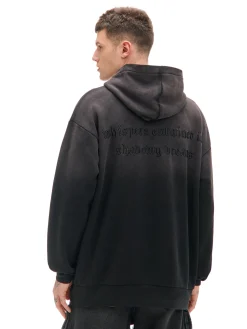 Cropp Bluzy*Czarna bluza z kapturem