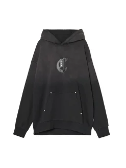 Cropp Bluzy*Czarna bluza z kapturem