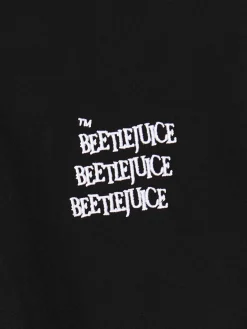 Cropp Bluzy*Czarna bluza z kapturem Beetlejuice