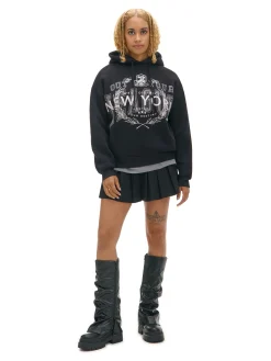 Cropp Unisex|Unisex*Czarna bluza z kapturem i napisami UNISEX