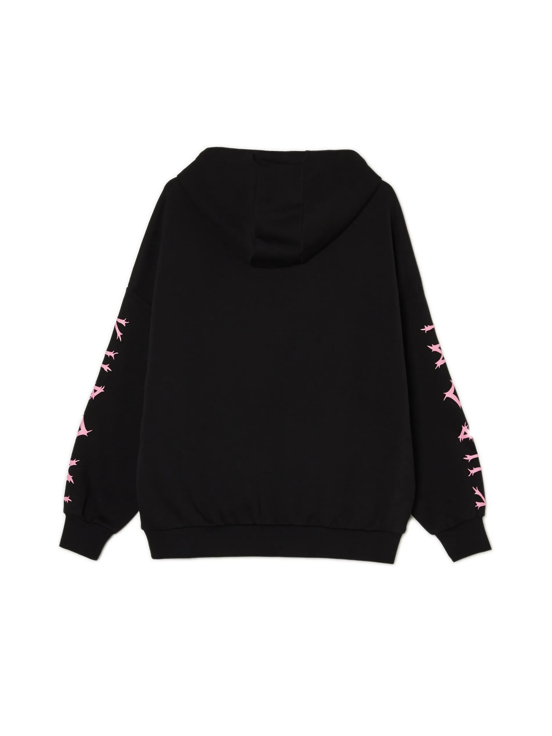 Cropp Bluzy*Czarna bluza z kapturem Kuromi