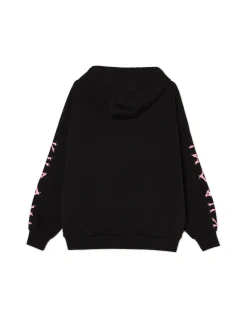 Cropp Bluzy*Czarna bluza z kapturem Kuromi