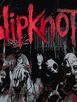 Cropp Bluzy*Czarna bluza z kapturem Slipknot