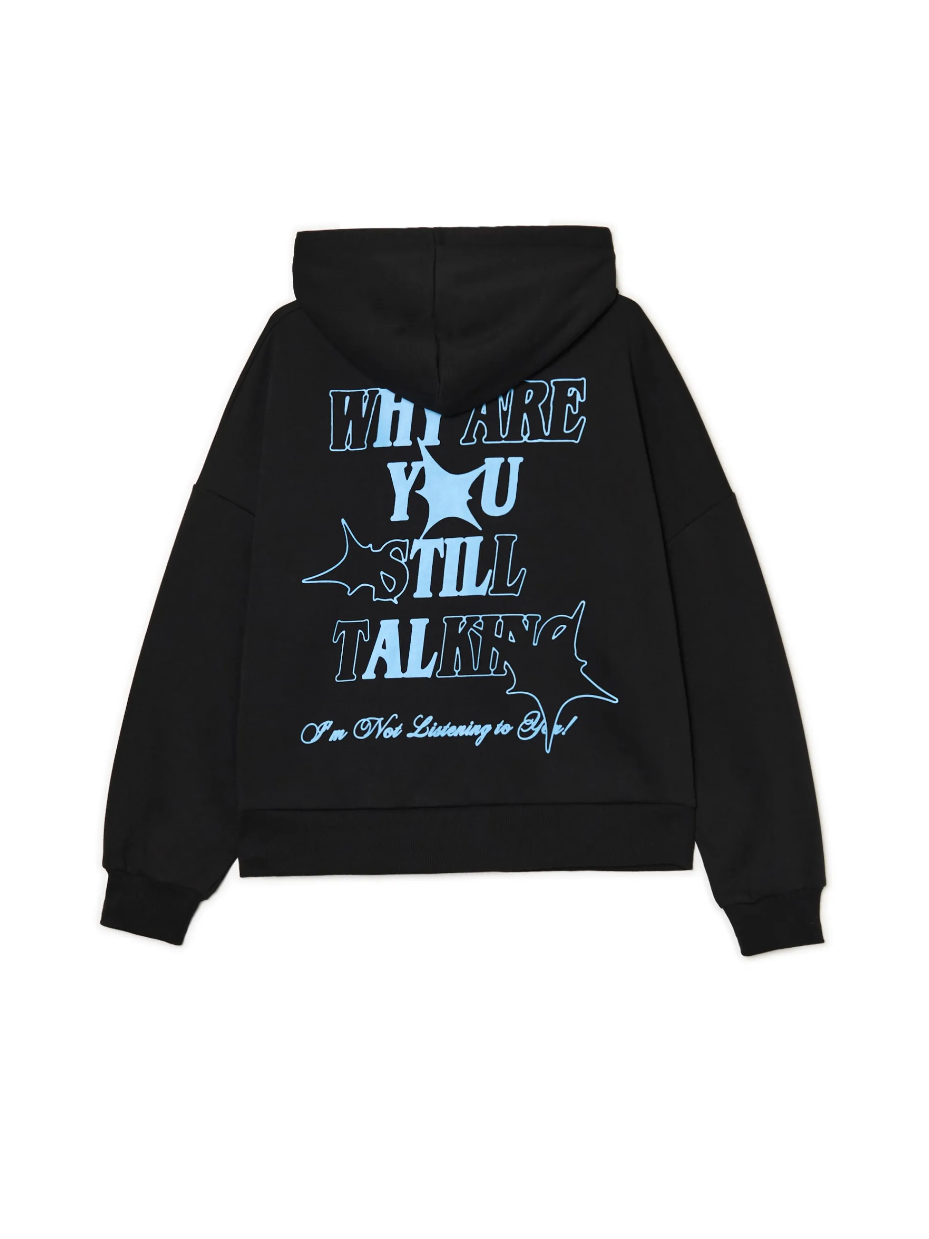 Cropp Bluzy*Czarna bluza z napisami