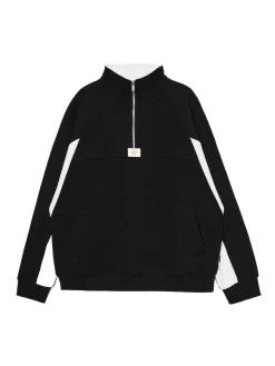 Cropp Bluzy*Czarna bluza ze stójką