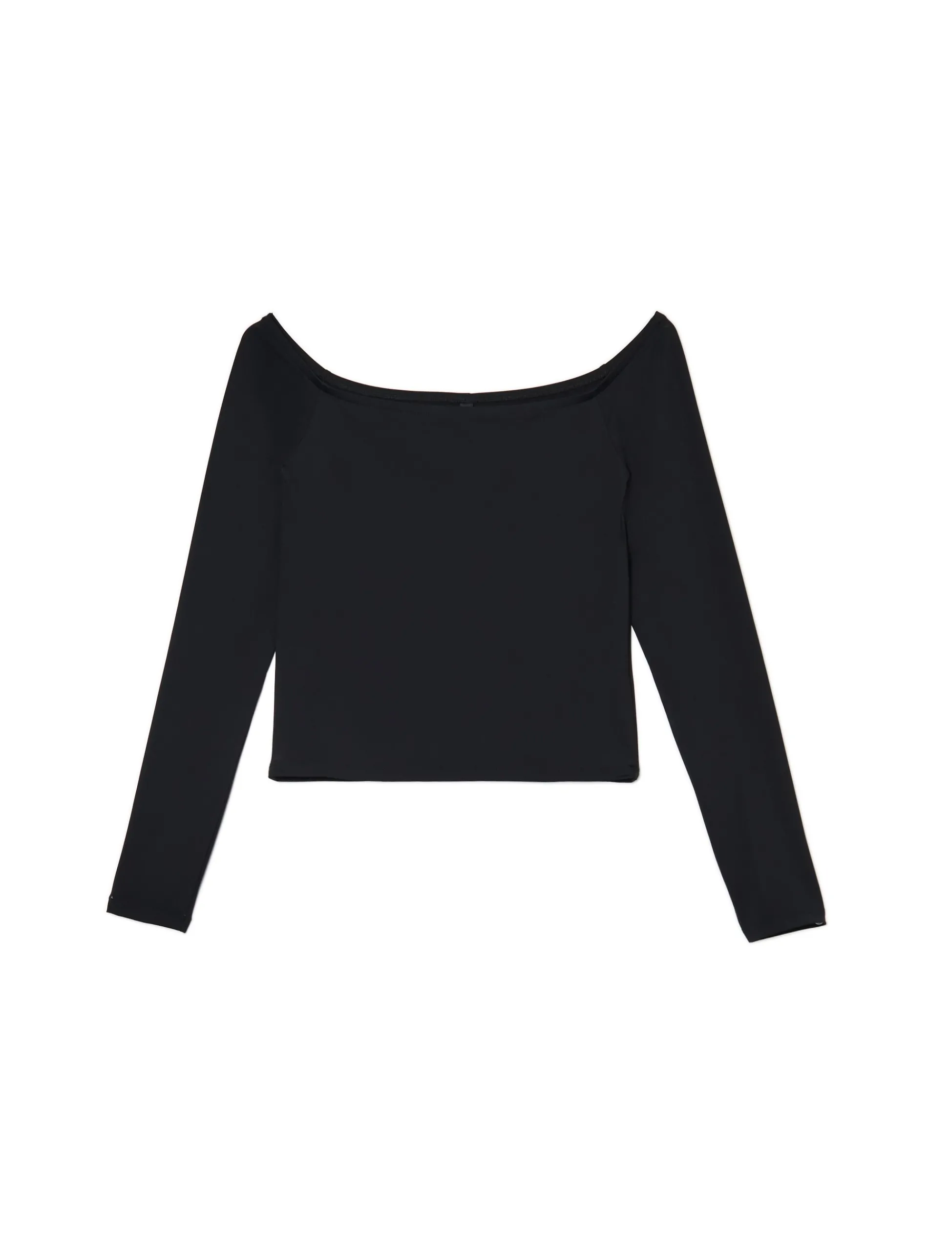 Cropp Koszulki, Topy*Czarna bluzka typu carmen
