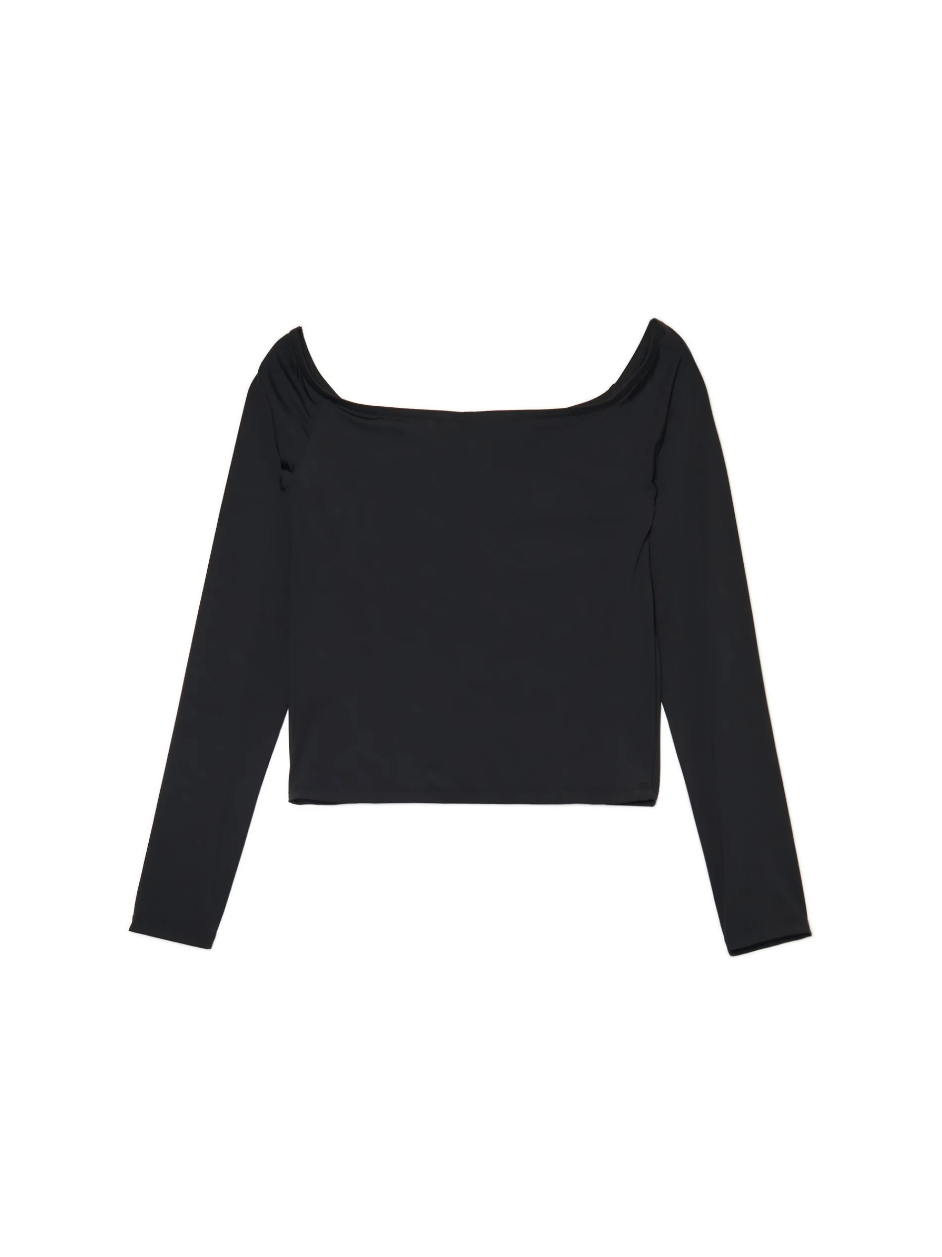 Cropp Koszulki, Topy*Czarna bluzka typu carmen
