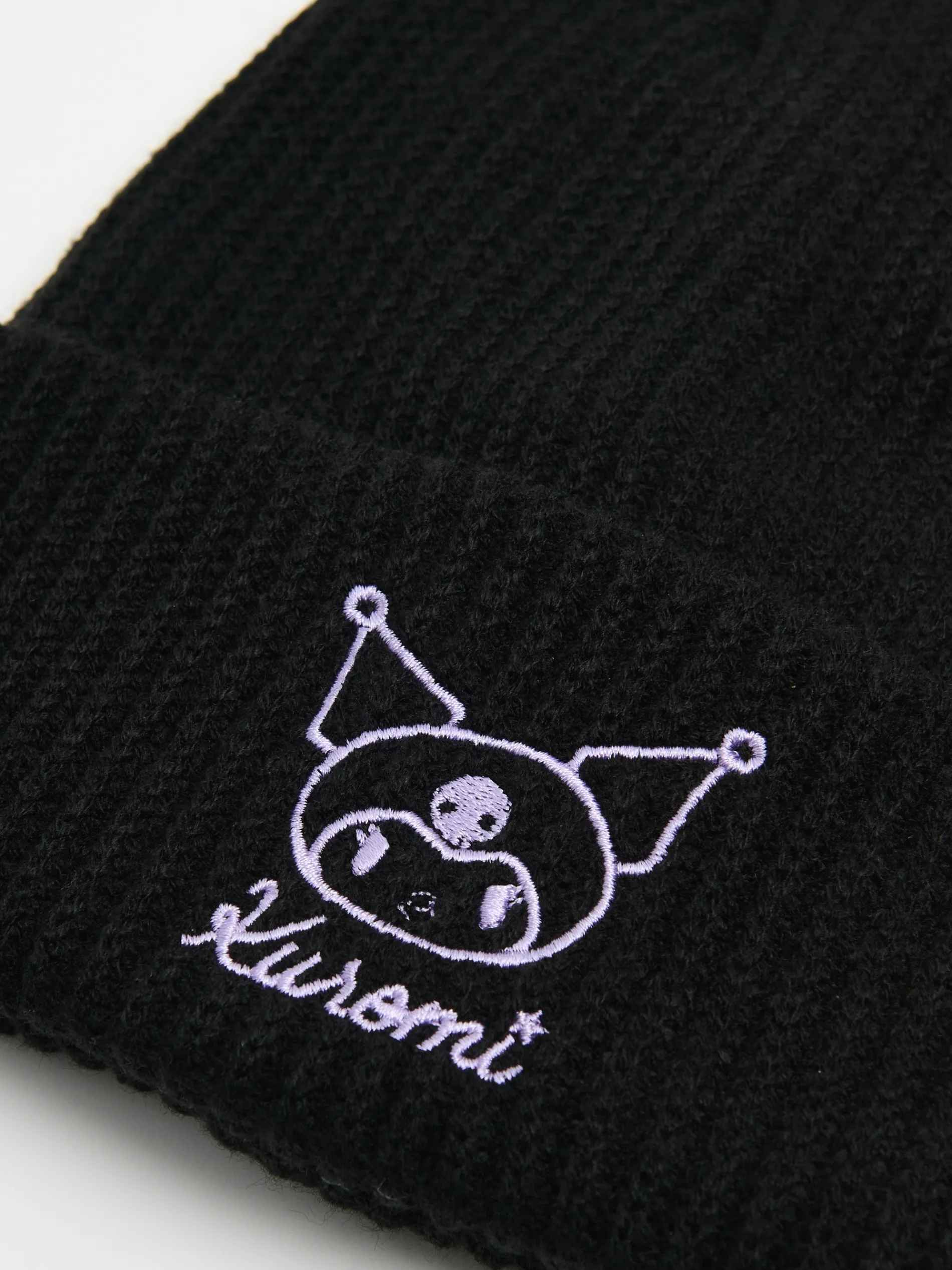 Cropp Czapki*Czarna czapka beanie Kuromi