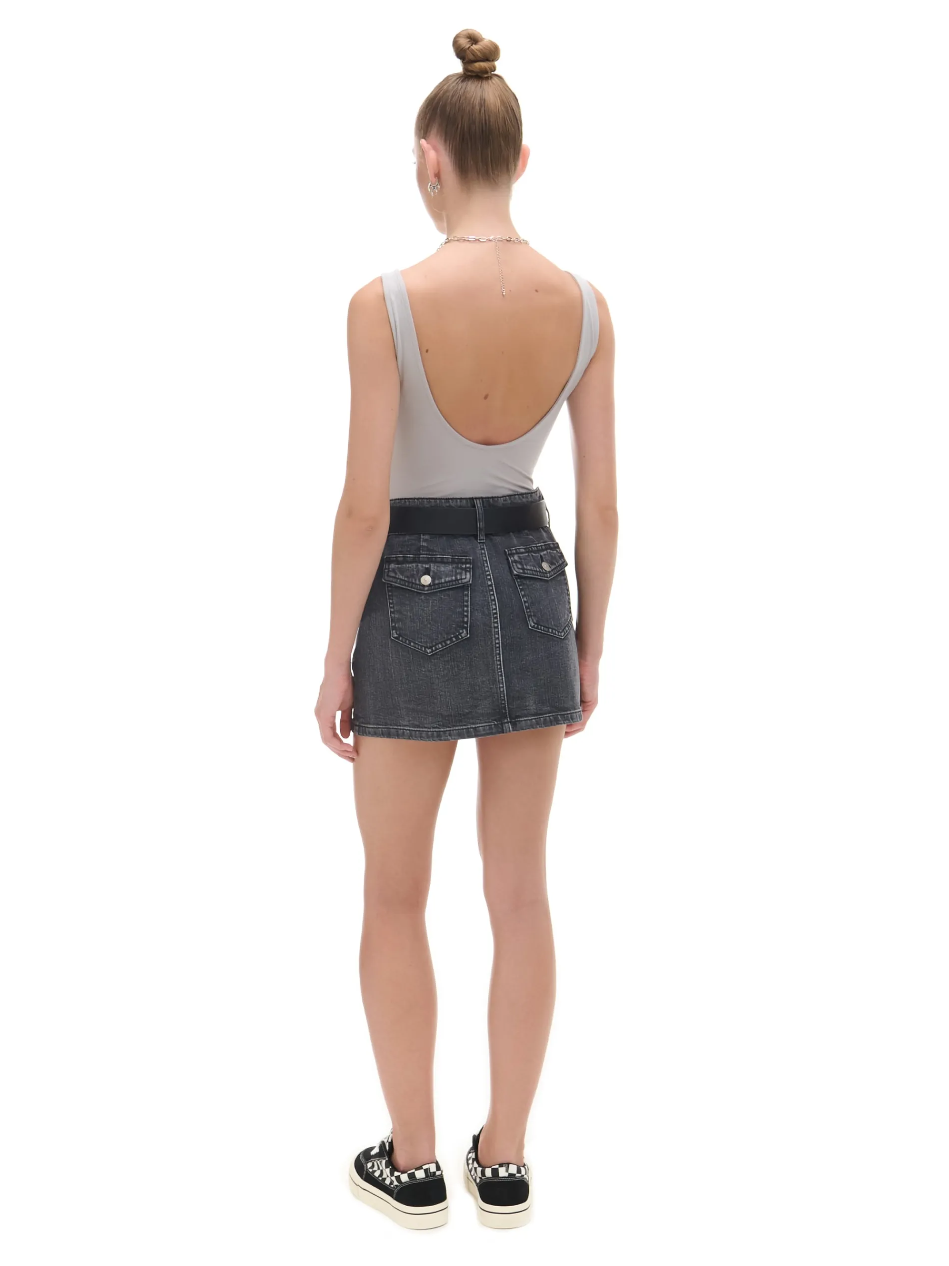 Cropp Spódnice|Sety*Czarna jeansowa spódnica mini