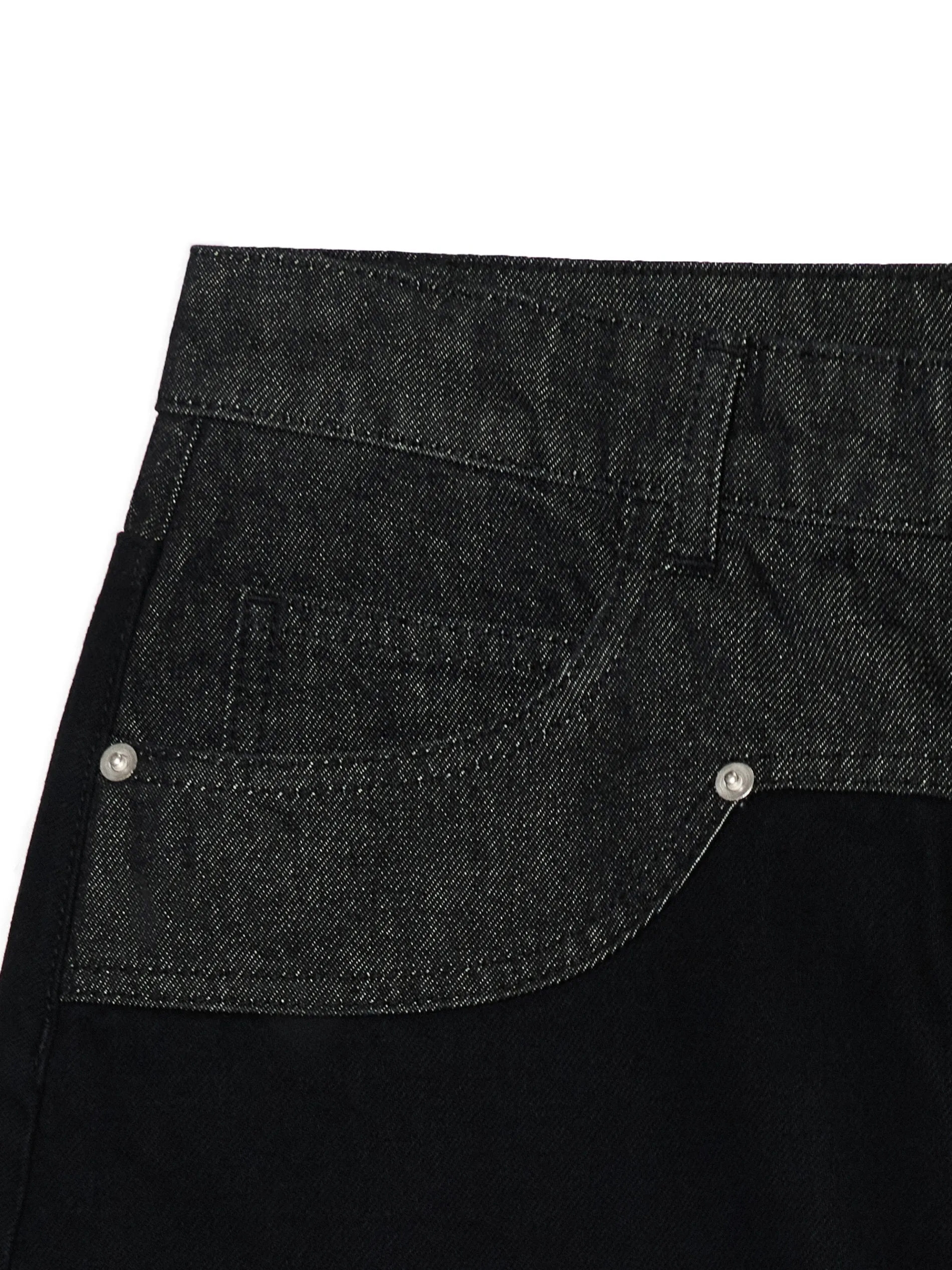 Cropp Spódnice*Czarna jeansowa spódnica mini