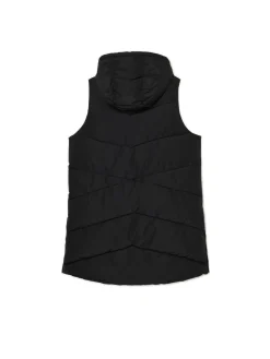 Cropp Kurtki, Płaszcze*Czarna kamizelka puffer z kapturem