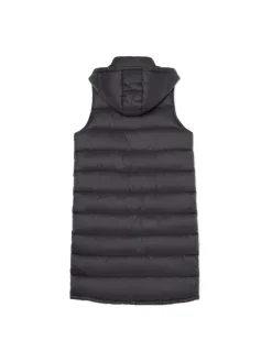 Cropp Kurtki, Płaszcze*Czarna kamizelka puffer z kapturem