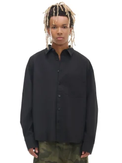 Cropp Koszule*Czarna koszula z haftem