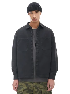 Cropp Denim|Koszule*Czarna koszula z kieszeniami