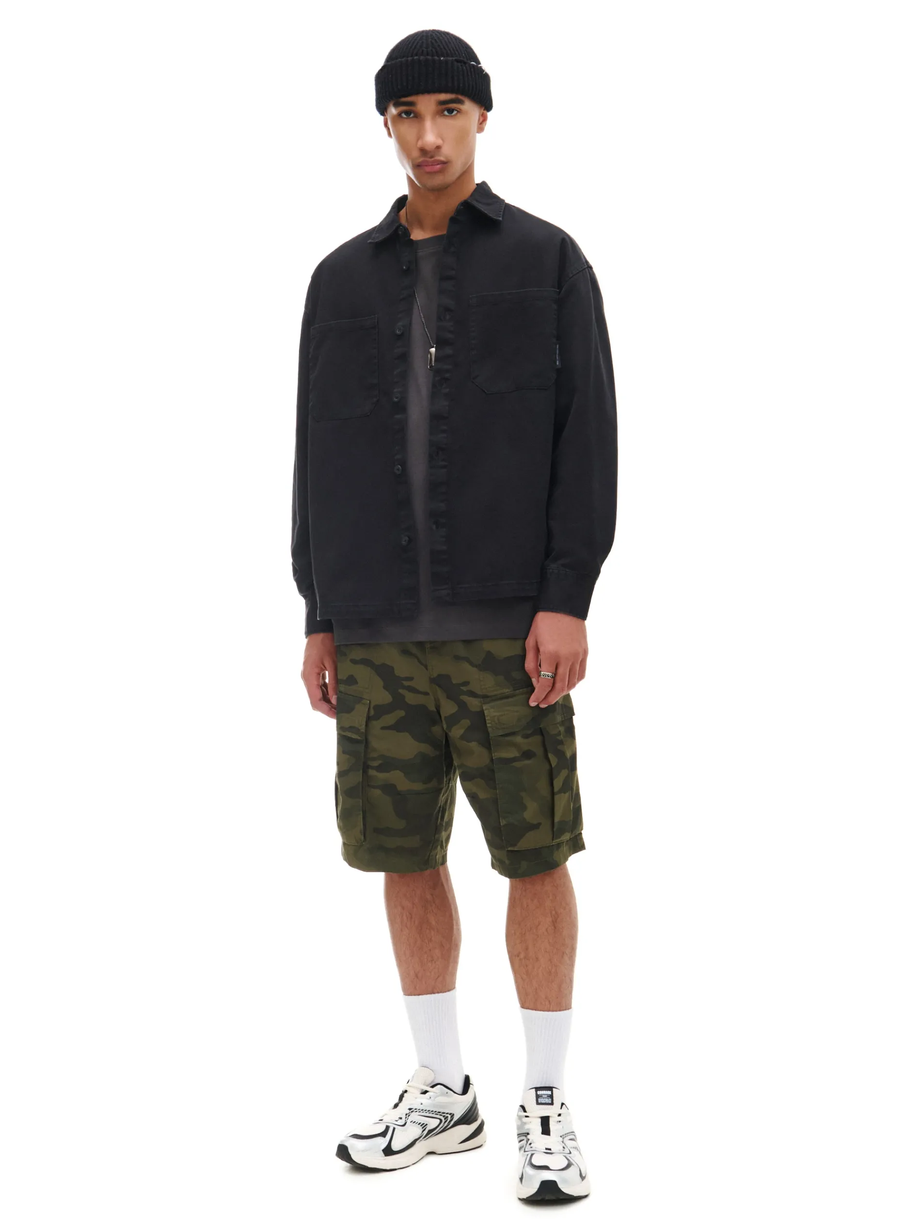 Cropp Denim|Koszule*Czarna koszula z kieszeniami