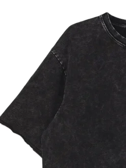 Cropp Koszulki*Czarna koszulka acid wash