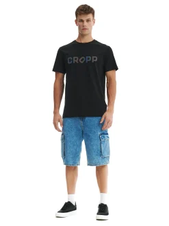 Cropp Koszulki*Czarna koszulka