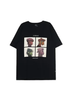 Cropp Koszulki*Czarna koszulka Gorillaz