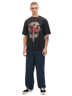 Cropp Koszulki*Czarna koszulka Guns N' Roses