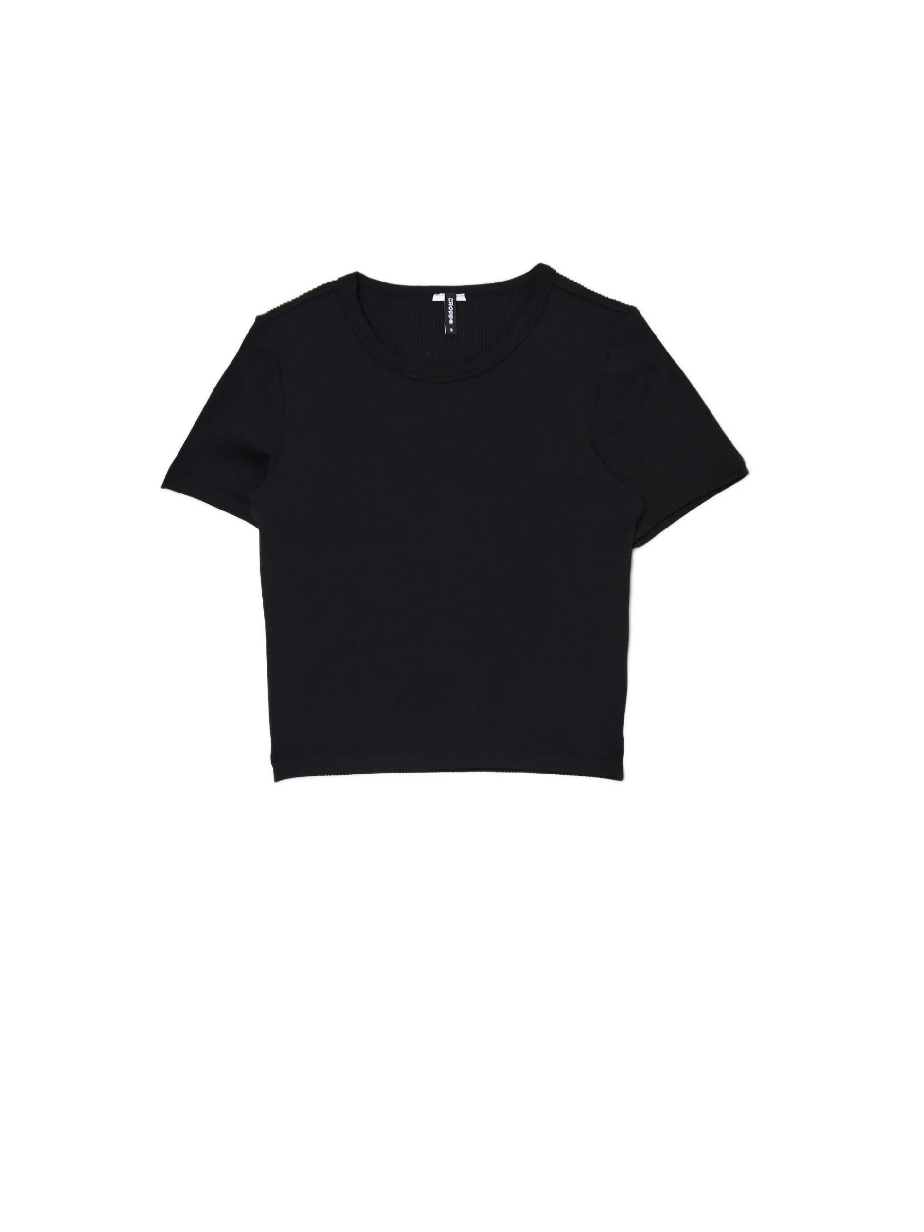 Cropp Koszulki, Topy*Czarna koszulka slim