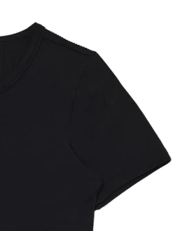 Cropp Koszulki, Topy*Czarna koszulka slim