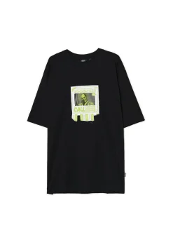 Cropp Koszulki|Unisex*Czarna koszulka z aplikacją Beetlejuice UNISEX