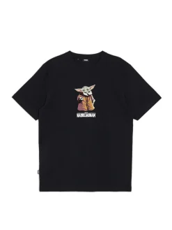 Cropp Koszulki*Czarna koszulka z Baby Yodą