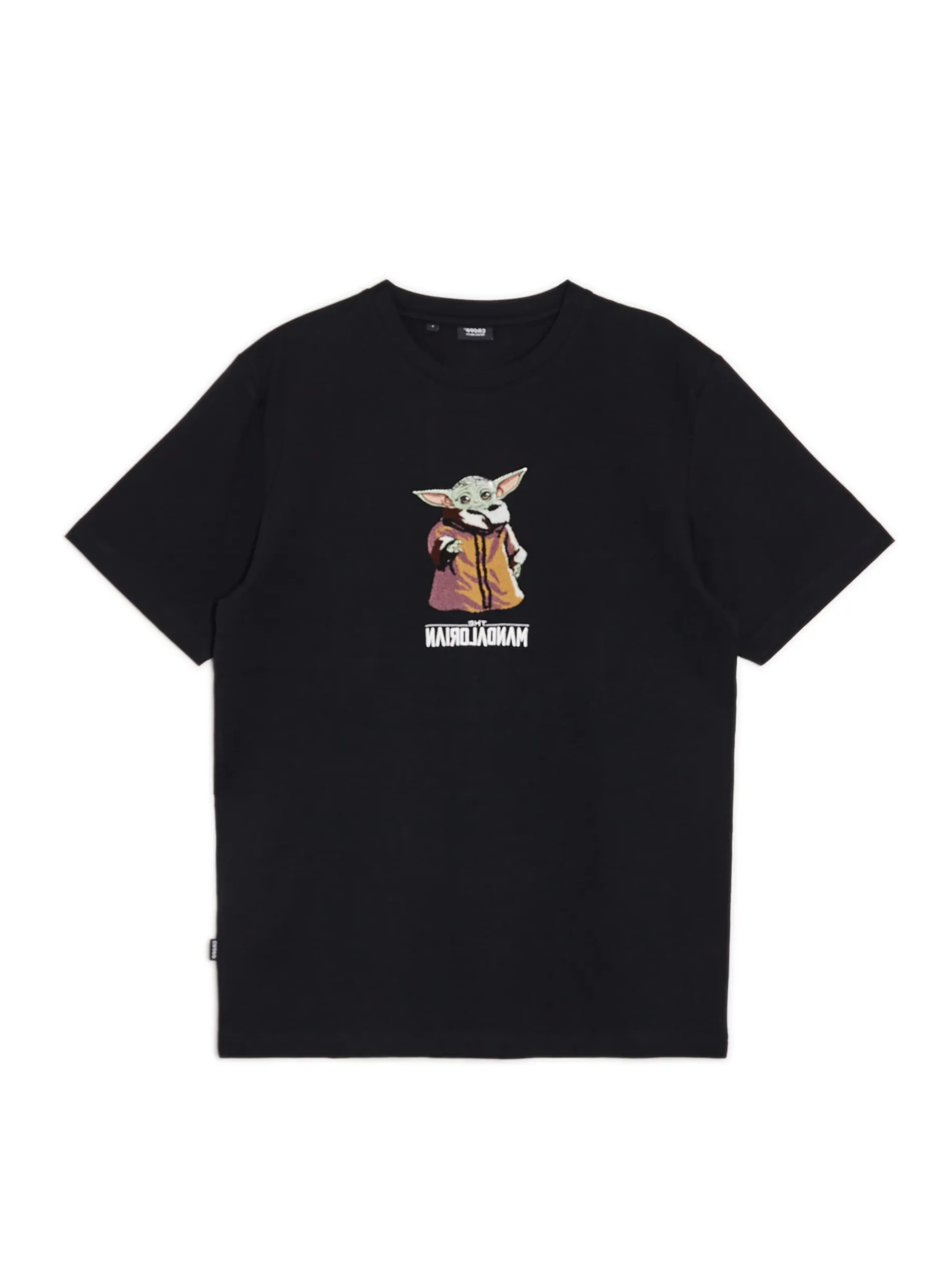 Cropp Koszulki*Czarna koszulka z Baby Yodą