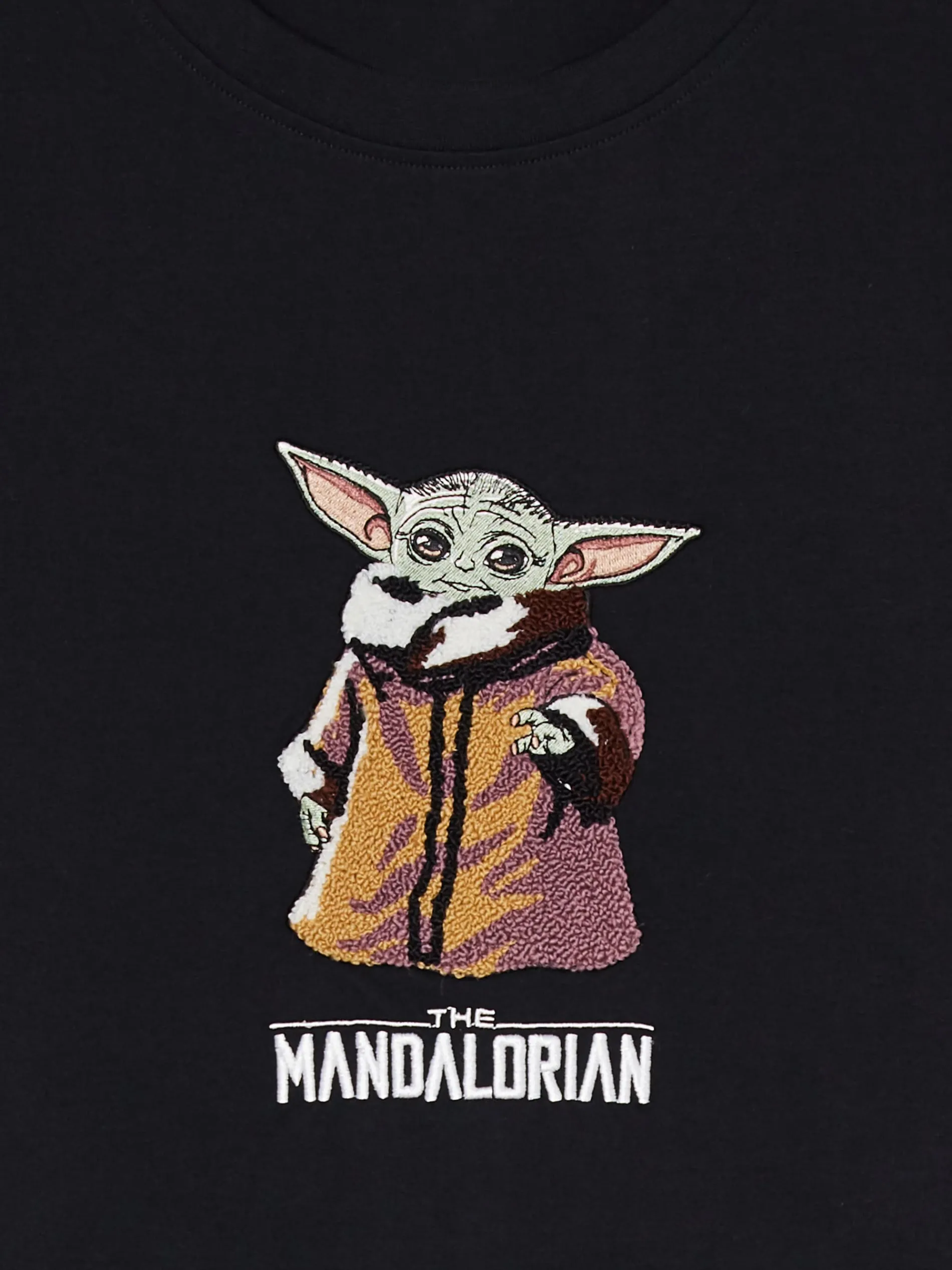 Cropp Koszulki*Czarna koszulka z Baby Yodą