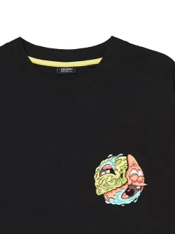 Cropp Koszulki*Czarna koszulka z motywem SpongeBoba