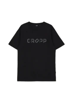 Cropp Koszulki*Czarna koszulka z nadrukiem
