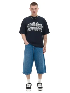 Cropp Koszulki*Czarna koszulka z nadrukiem Pusha T.