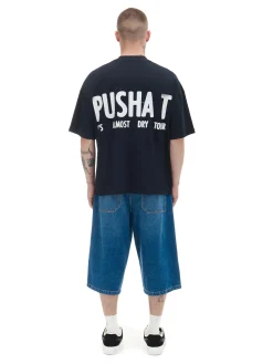 Cropp Koszulki*Czarna koszulka z nadrukiem Pusha T.