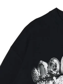 Cropp Koszulki*Czarna koszulka z nadrukiem Pusha T.