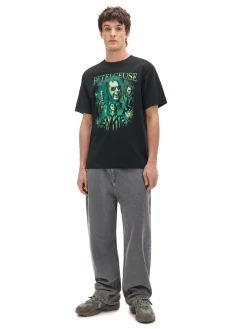 Cropp Koszulki|Unisex*Czarna koszulka z nadrukiem Beetlejuice UNISEX