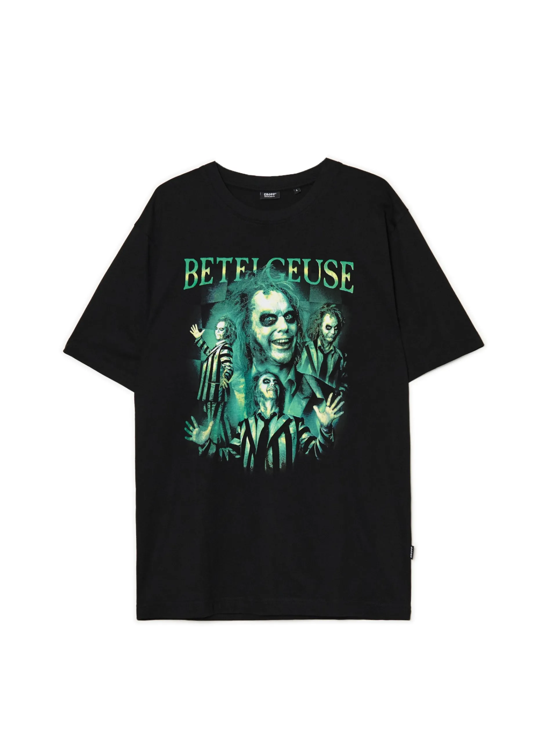 Cropp Koszulki|Unisex*Czarna koszulka z nadrukiem Beetlejuice UNISEX