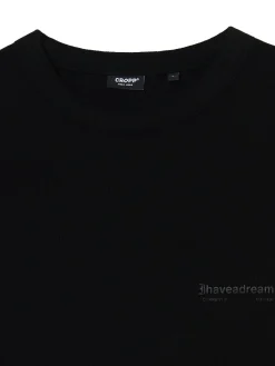 Cropp Koszulki*Czarna koszulka z napisami