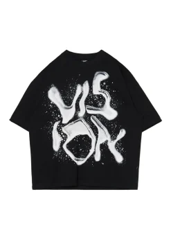 Cropp Koszulki*Czarna koszulka z napisem