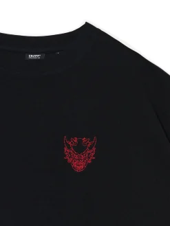 Cropp Koszulki*Czarna koszulka z naszywką