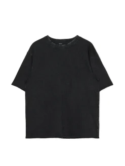 Cropp Koszulki*Czarna koszulka z surowym wykończeniem