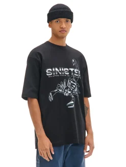 Cropp Koszulki*Czarna koszulka ze skorpionem