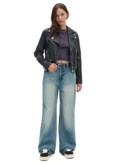 Cropp Kurtki, Płaszcze*Czarna kurtka biker